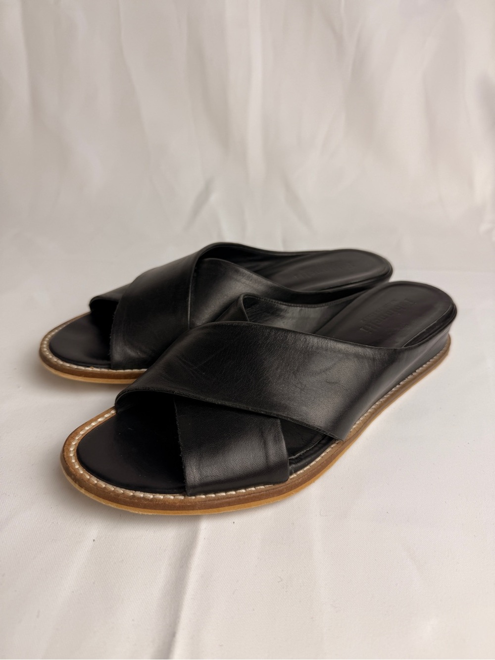 Fabianelli Women's Shoes Sandals Black Wedge Size US 8 EU 39 Italy SKU#08418